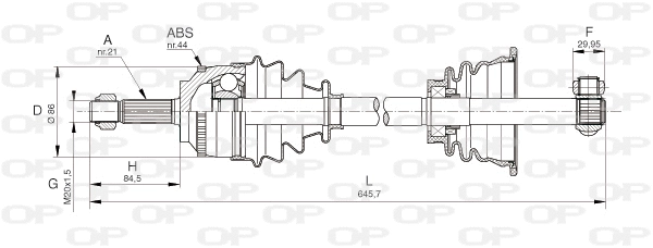 Drive Shaft (DRS6100.00)