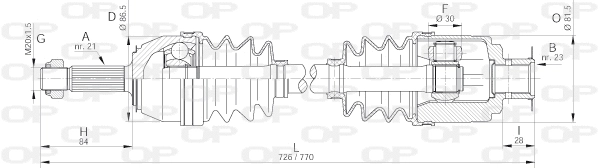 Drive Shaft (DRS6166.00)