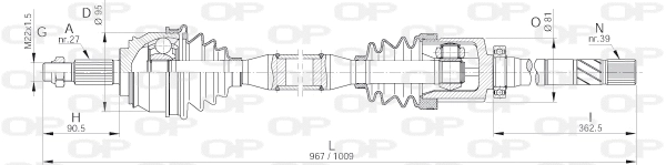 Drive Shaft (DRS6242.00)