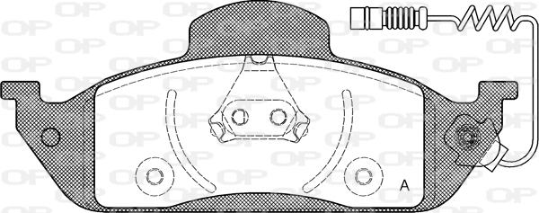 Brake Pad Set, disc brake (BPA0697.01)