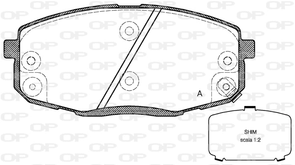 Brake Pad Set, disc brake (BPA1038.12)