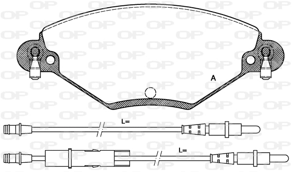 Brake Pad Set, disc brake (BPA0828.04)