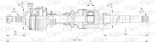 Drive Shaft (DRS6203.00)