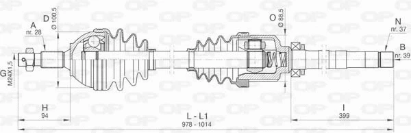 Drive Shaft (DRS6406.00)