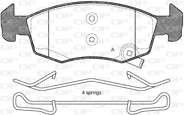 Brake Pad Set, disc brake (BPA1634.02)