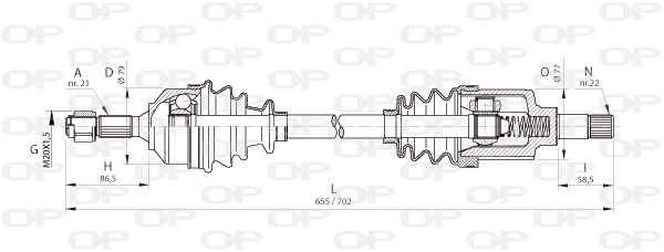 Drive Shaft (DRS6367.00)