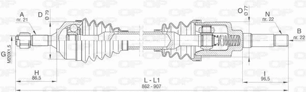 Drive Shaft (DRS6461.00)