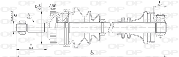 Drive Shaft (DRS6251.00)