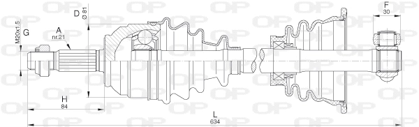 Drive Shaft (DRS6279.00)