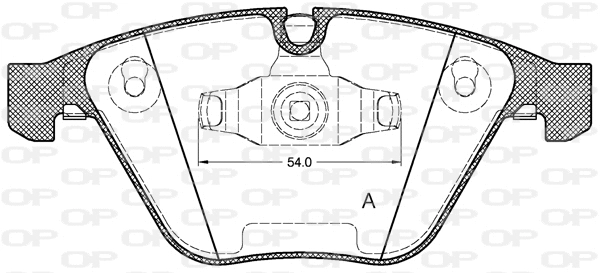 Brake Pad Set, disc brake (BPA0857.10)