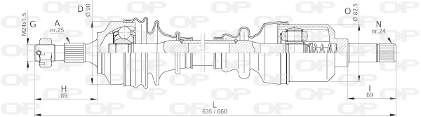 Drive Shaft (DRS6256.00)