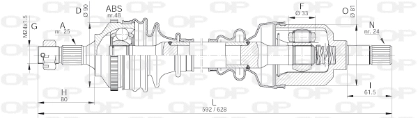 Drive Shaft (DRS6129.00)