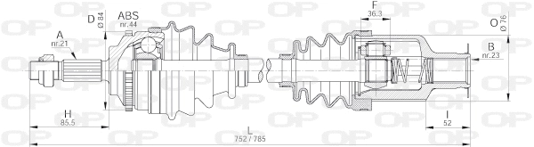 Drive Shaft (DRS6207.00)