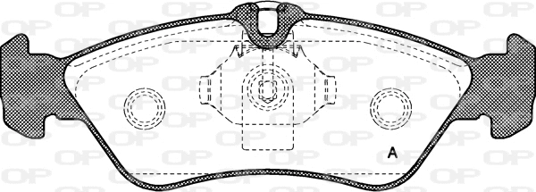 Brake Pad Set, disc brake (BPA0580.00)