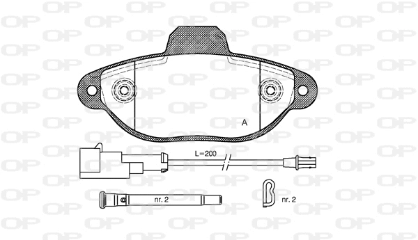 Brake Pad Set, disc brake (BPA0414.22)