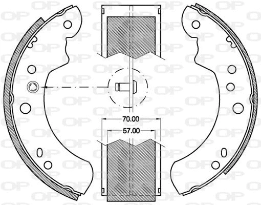 Brake Shoe Set (BSA2050.00)