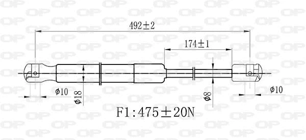 Gas Spring, boot/cargo area
