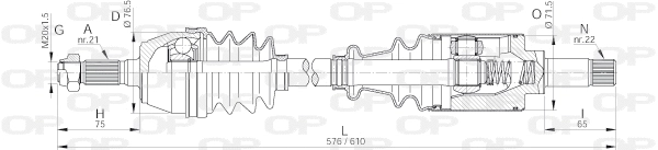 Drive Shaft (DRS6004.00)
