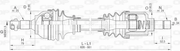 Drive Shaft (DRS6438.00)