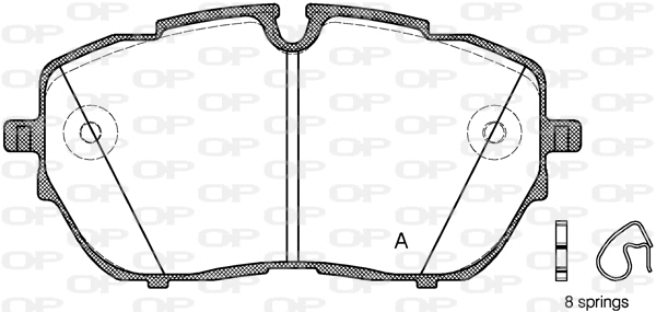 Brake Pad Set, disc brake (BPA1654.00)