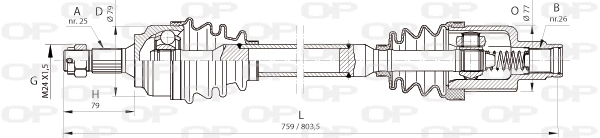 Drive Shaft (DRS6369.00)