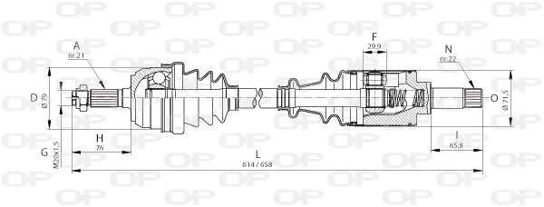 Drive Shaft (DRS6084.00)