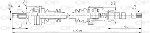 Drive Shaft (DRS6051.00)