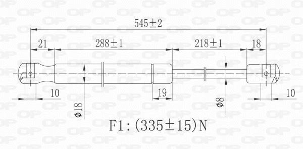Gas Spring, boot/cargo area