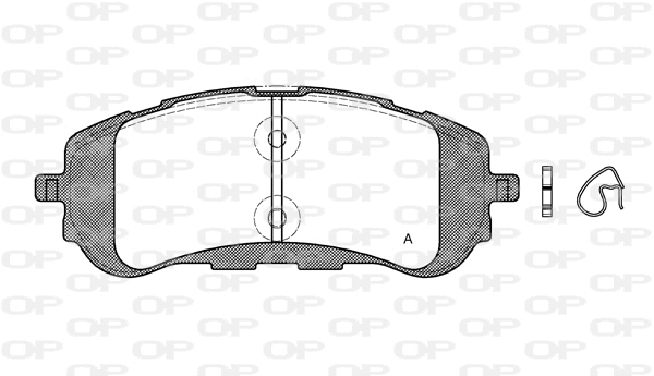 Brake Pad Set, disc brake (BPA1559.00)