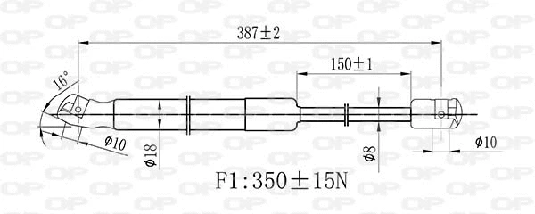 Gas Spring, boot/cargo area