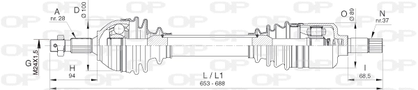 Drive Shaft (DRS6387.00)