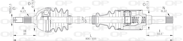 Drive Shaft (DRS6087.00)
