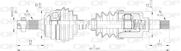 Drive Shaft (DRS6092.00)