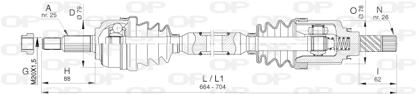 Drive Shaft (DRS6400.00)