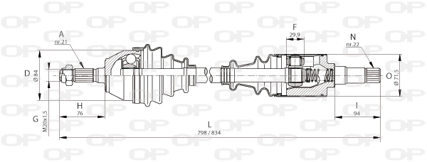 Drive Shaft (DRS6085.00)