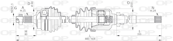 Drive Shaft (DRS6159.00)