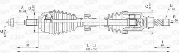 Drive Shaft (DRS6475.00)