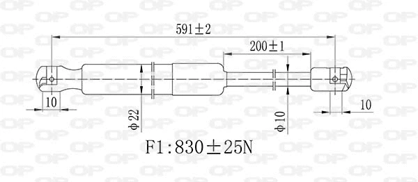 Gas Spring, boot/cargo area