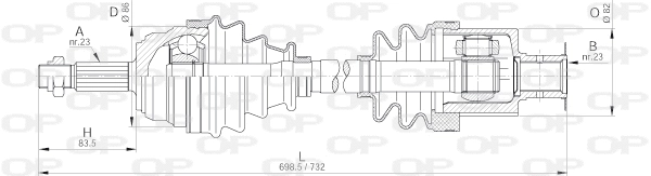 Drive Shaft (DRS6204.00)