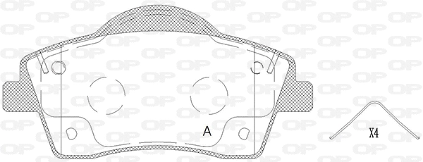Brake Pad Set, disc brake (BPA1818.00)