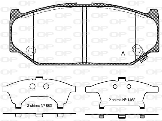 Brake Pad Set, disc brake (BPA1381.12)
