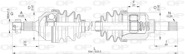 Drive Shaft (DRS6305.00)