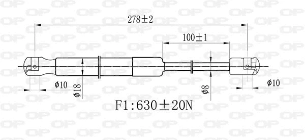 Gas Spring, boot/cargo area