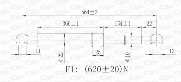 Gas Spring, boot/cargo area