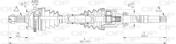 Drive Shaft (DRS6192.00)