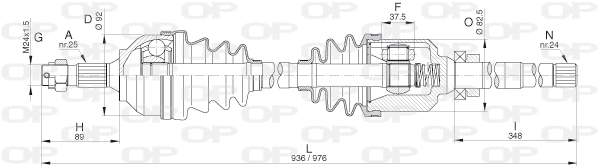 Drive Shaft (DRS6292.00)