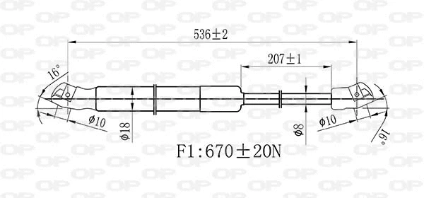 Gas Spring, boot/cargo area