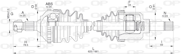 Drive Shaft (DRS6276.00)