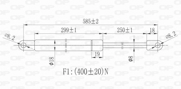 Gas Spring, boot/cargo area