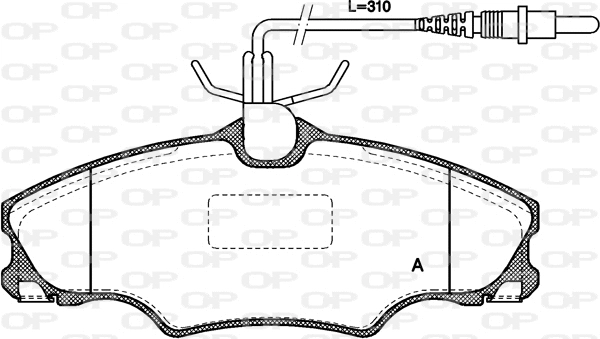 Brake Pad Set, disc brake (BPA0603.04)